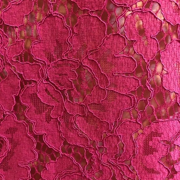 Eliza J Lace Purple Pink Off the Shoulder Dress - Picture 7 of 14